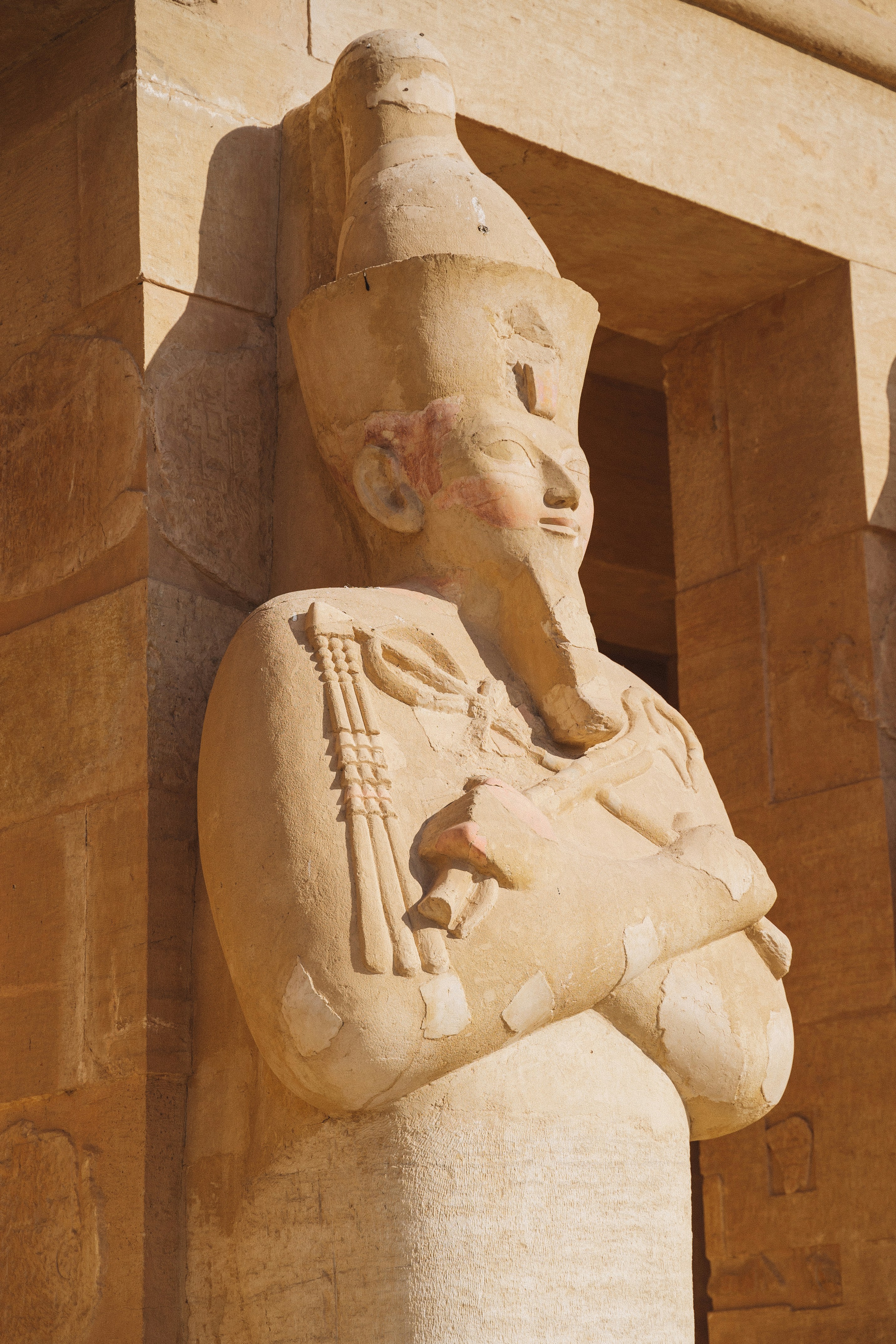 statue of a pharaoh from ancient egypt