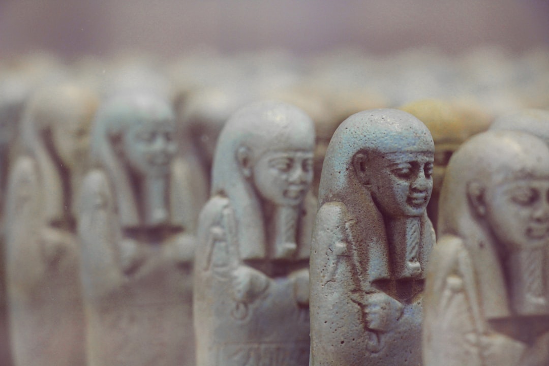 Alabaster mini figures souvenirs in Egypt